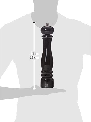 Peugeot Paris Elektrische Pfeffermühle, Mahlgradeinstellung u'Select, Höhe: 34 cm, Holz, Schwarz, 36249