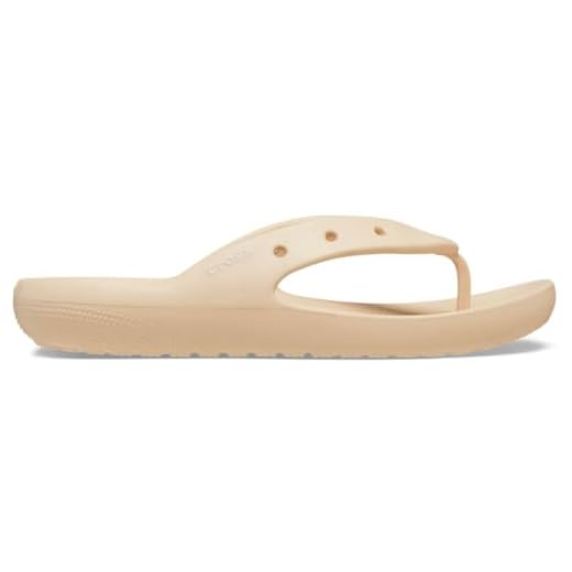 Crocs Chinelo unissex adulto clássico 2.0, sandálias para mulheres e homens, Shitake, 10 homens/12 mulheres