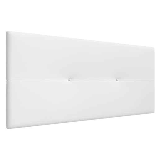 LA WEB DEL COLCHON - Cabecero tapizado Julie para Cama de 105 (115 x 55 cms) Blanco
