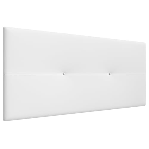 LA WEB DEL COLCHON - Cabecero tapizado Julie para Cama de 105 (115 x 55 cms) Blanco