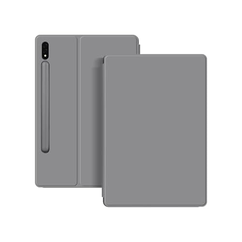 Funda Samsung Galaxy Tab S 11 2025 antigolpes magnética de cuero gris