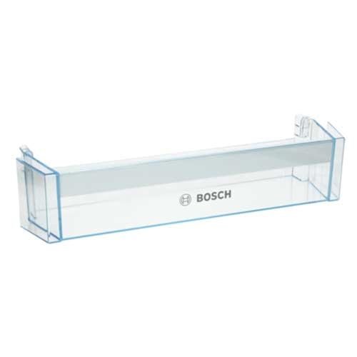 Bandeja de Puerta para Botellas Compatible con Neveras Bosch 00704751 - Cajón Botellero Inferior-Intermedio para Frigorífico con Perfil Blanco - Repuesto Original