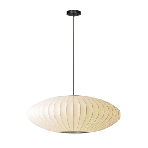 Suspension soucoupe MOCHAMIK lustre élégant en tissu style tambour milieu du siècle
