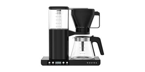 Vestel FCM9065 Golden Cup Filterkaffeemaschine mit Glaskanne, 1,25L Füllmenge, 10