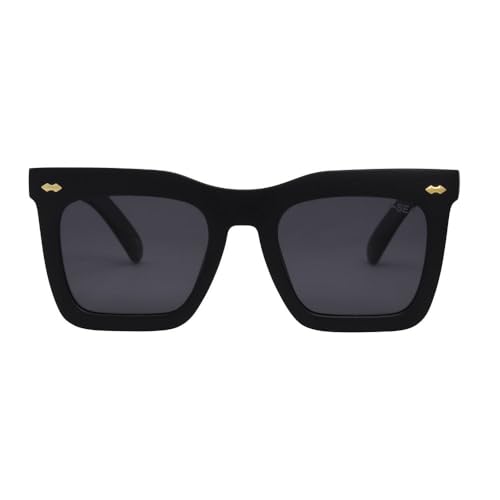 I-SEA Women's Maverick Polarized Sunglasses - Oversized Square Sunglasses with Scratch-Resistant Lenses & Polycarbonate Frame