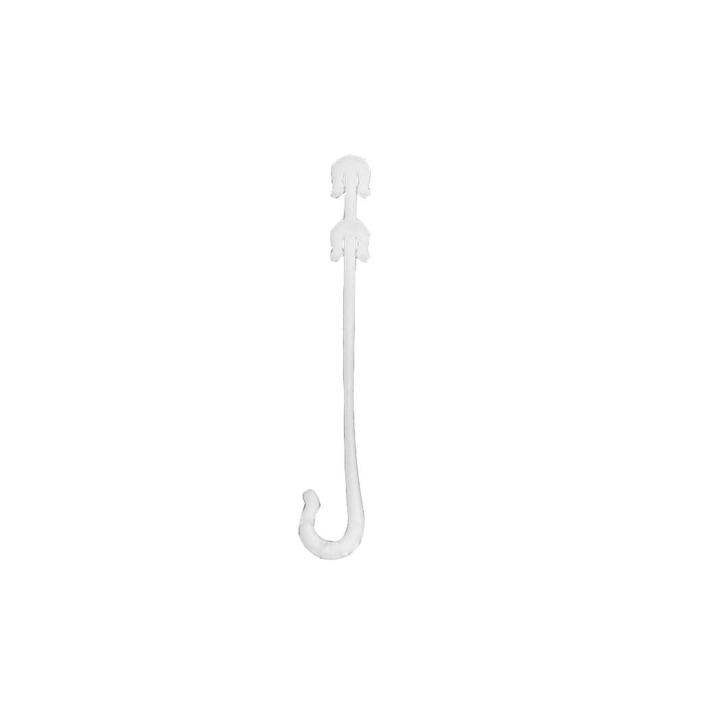 Weitingkkk One Color Plant Ties, Pack Of 100 J Shaped Cherry Tomato Ear Hook, Vine Trellis Fastener Clips, 9.5Cm 16Cm(9.5Cm)