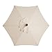 SHUOJIA Toile De Rechange pour Parasol, Pare-Soleil De Rechange pour Parasol De Marché De 10Ft 6 Côtes, Anti-UV, Toile De Rechange pour Pare-Soleil De Jardin (White,2.7M/8.9Ft)