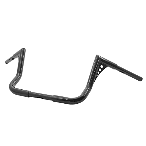 GLoss Black 12 Rise Ape Hanger Motorcycle Bar 1-1 4 Fat Handlebar Fit For Harley Touring 1982-2021