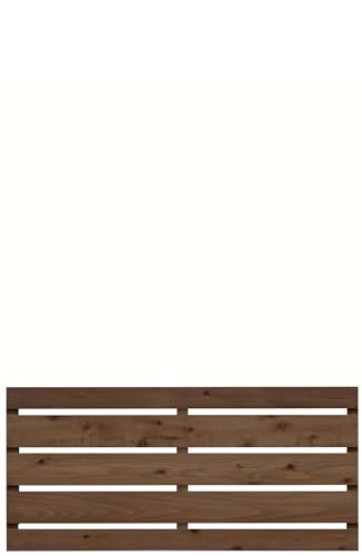 WOODPRO 枠付き フェンス 横板C【上下枠】 幅700mm×高さ478mm×奥行36mm DB(ダークブラウン)色 幅70cm 高さ47.8cm ベランダリフォーム ボーダー ウッドフェンス 木製 目隠し オーダー 国産杉 重さ約2.5kg 受注生産