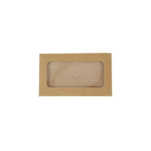 Enveloppes de rangement cartes postales Kraft fenêtre 10x6cm lot 100