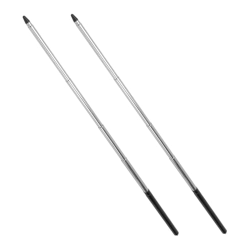 Generic 2pcs Extendable Pointer Handheld Teacher Stick Whiteboard Tool for Classroom Presentations Non Reflective Tip Precision Polished Stainless Steel Construction