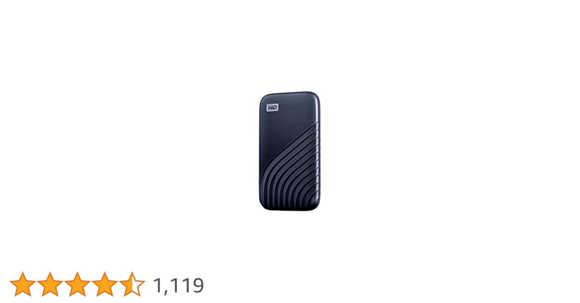 WD 1TB My Passport SSD Portable SSD USB-C USB 3.2 Gen 2