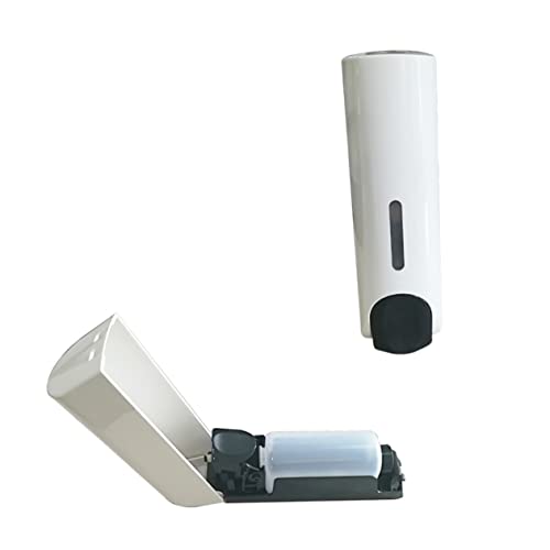Beatifufu Liquid Soap Dispenser Wall-Mounted Shampoo Pump Refillable Plastic for Shower Gel Lotion