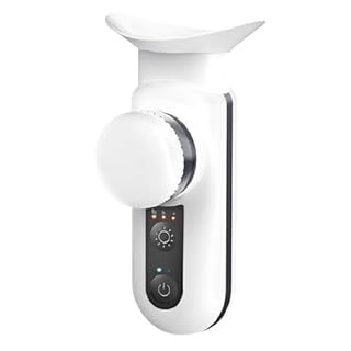 KUIOPYY Heated Nano Eye Mist Sprayer,Eye Mister with Warm Compress Moist Heat for Relief Dry Eyes,Electric Eye Steamer White
