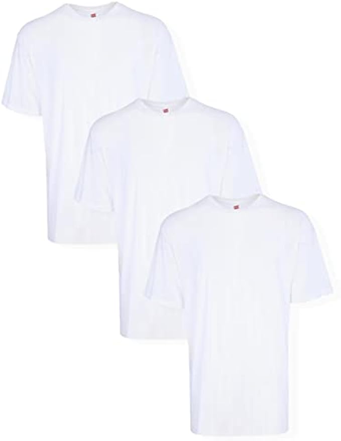 Hanes Big Men’s Tagless ComfortSoft Crew Undershirt Tall, Various Pack Size Options (3 Pack or 5 Pack)