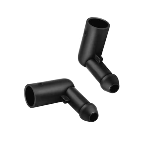 2PC Windshield Washer Hose Connector, Car Windscreen Wiper Water Hose Connector, 90 Degree Bend, Right Angle Pipe Connector, for VAUXHALL/OPEL