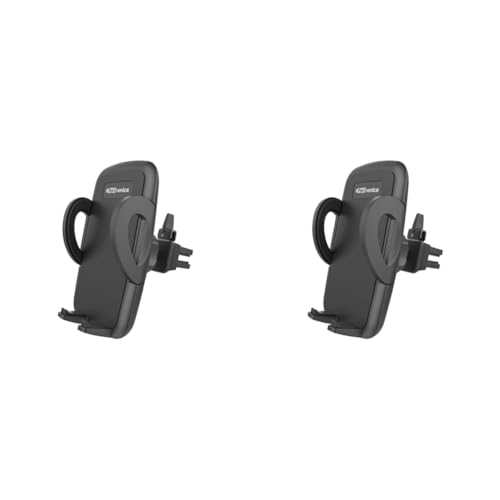Image of Portronics CLAMP X POR-1101 Car-Vent Mobile Holder with Adjustable Side Arm for Smartphones (Z-Black) (Pack of 2)