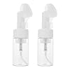 MAJORMENCH 2 pièces Flacon Mousse Silicone Pressable Bouteille Pet Vide pour Nettoyage Visage et Mains Lot de Bouteilles Voyage sans Fuite