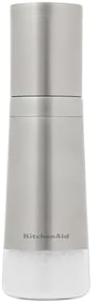 Stainless Steel Filled Salt Grinder, 8 Inch