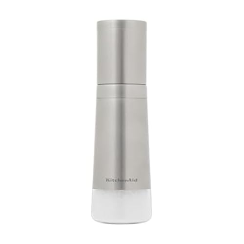KitchenAid Stainless Steel Filled Salt Grinder, 8 Inch