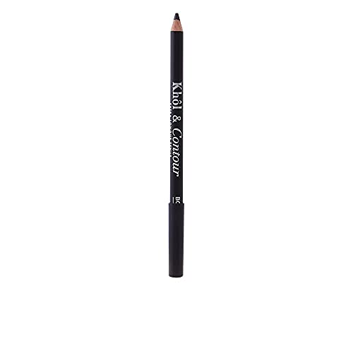 Bourjois Khôl & Contour Crayon Yeux - Formule douce et fondante, Tenue jusqu'à 16h, Fini mat - 01 Noir-Issime