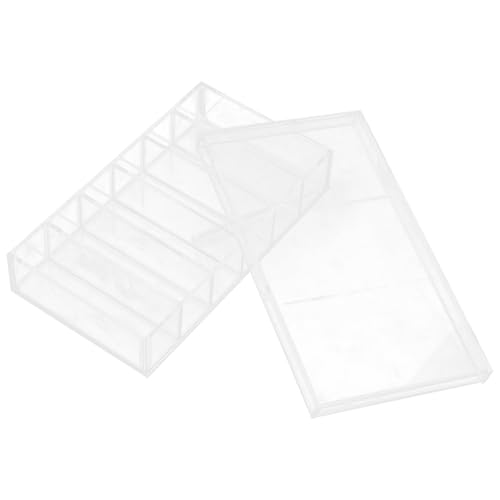 SHINEOFI Boîte D'incubation Acrylique Portable avec Couvercle Sécurisé, 6 Compartiments pour Élevage et Recherche D'échantillons ou Alevins D'aquarium