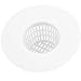 2 Pack Rubber Hair Catcher for Shower & Bathtub Drains – Flexible Drain Cover Strainer Hair Stopper Trap, Sits Securely on Top (No Suction Needed), Reusable & Easy to Clean