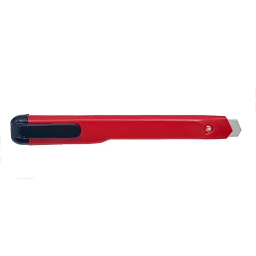 Mini Cuttermesser Kartonmesser mit Metallschiene und 9mm Abbrechklinge - 48er-Pack