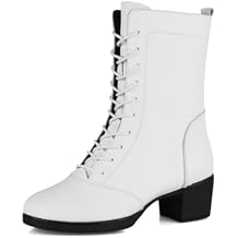 Womens Jazz Boots Leather Dancing Shoes for Girls Ladies Split Sole Casual Dance Shoes