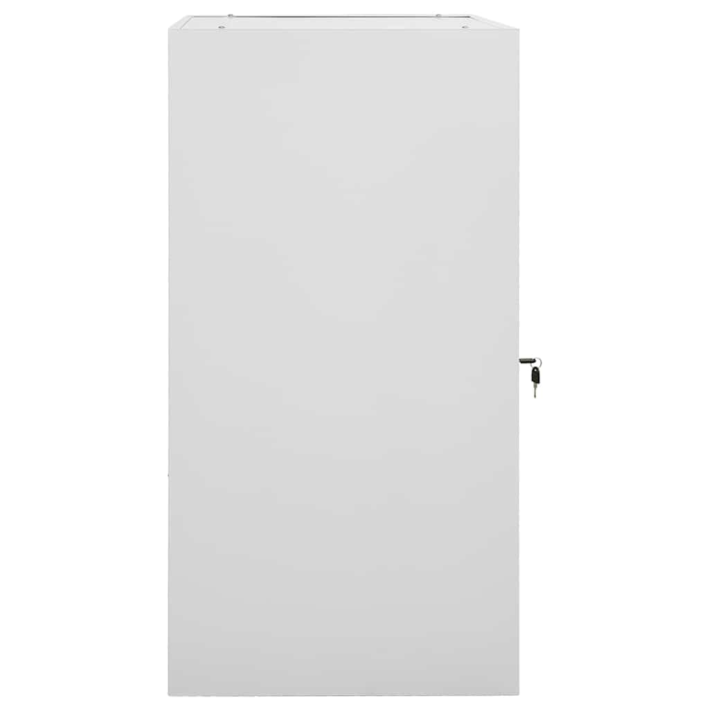 Sattelschrank aus Stahl Hellgrau, abschließbarer Reitspind für Sattelkammer, 53 x 53 x 105 cm