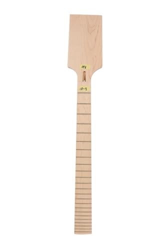 Manche de guitare en érable 24 frettes 25.5 pouces avec tête de palette brute