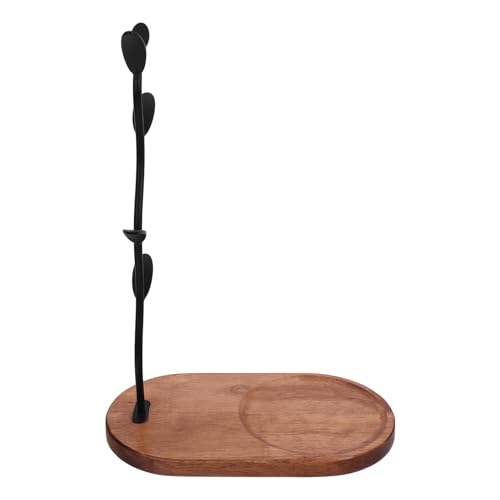 NOLITOY メタル製カップスタンド コーヒーカップツリー 水切りラック付き キッチン用多機能マグカップ収納ラック 家 カフェ レストラン対応