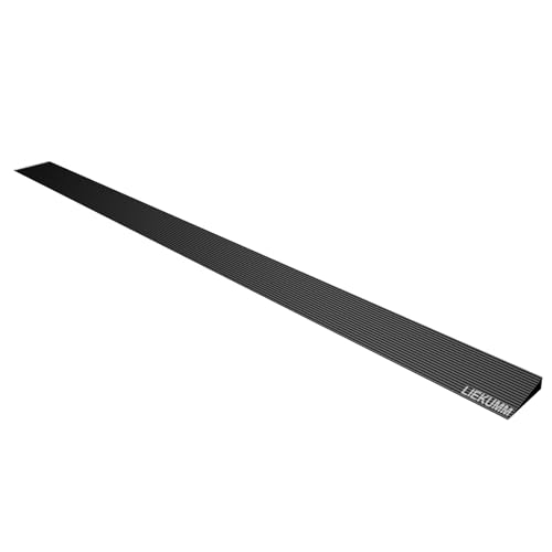 LIEKUMM 1 cm Height Wheelchair Ramp, 650 kg Load Capacity Non-Slip Threshold Ramps for Doorways, Ramps for Mobility Scooters, Electric Wheelchairs, Doorways, Driveways, Steps, Curbs, Stairs