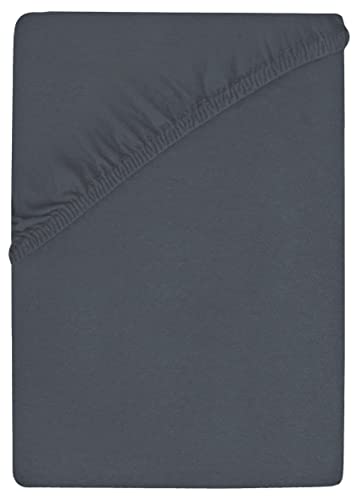 NatureMark Premium Boxspringbett Spannbettlaken - hoher Steg bis 40cm - Anthrazit/Dunkel grau - OEKO-TEX
NatureMark Pre