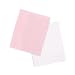 Pack de 2 sábanas bajeras 100% algodón ajustables – 70x140 cm – Para capazo, colchón, moisés o minicuna – Color blanco y rosa – Transpirables y fáciles de lavar