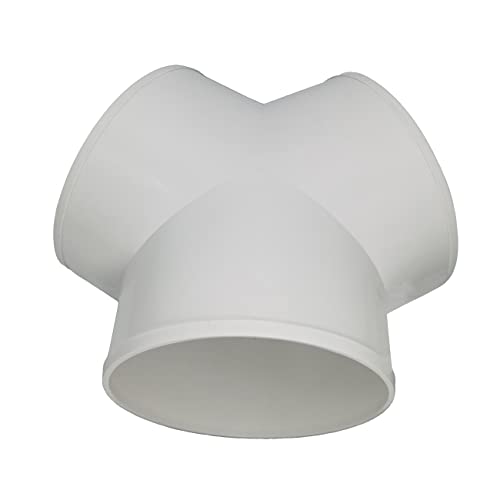 BEWOX JKOVRME Duct Connector,ABS Duct Splitter for Exhaust Fan Dryer Vent Hose, 4 Inch Dia. (Y Shape)