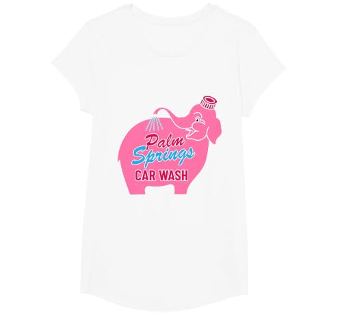 Palm Springs T-Shirt, Girls, White, Large