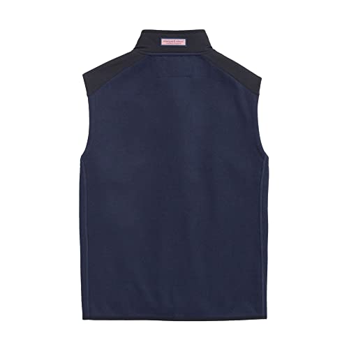 Image of vineyard vines Men's Mountain Sweater Fleece Vest