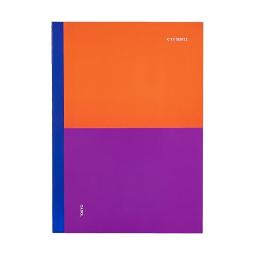 Image of Tiger Notes City Series A4 Unruled Notebook | Softcover, 160 Pages, 68 GSM | Plain Register Notebook for Office, School & College Use | Tokyo