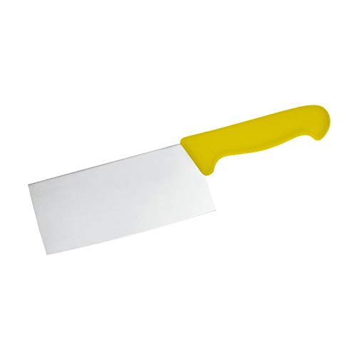 Chinese Meat Cleaver Paderno 17 cm à lame large et manche jaune Shear Knives