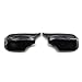 JUSTZHIQIANG Addominali Coperture a specchietto retrovisore Nero Lucido in Fibra di Carbonio Coperture specchietti retrovisori compatibili for BMW E46 E39. Compatibile for Sedan/Compatibile for Tour