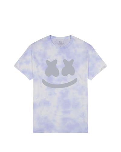 Marshmello - Adult Smile T-Shirt - Unisex 100% Preshrunk Cotton Periwinkle