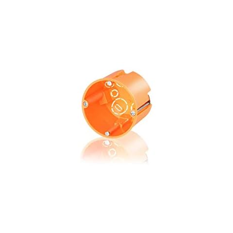 Hohlwanddose mit Metallkrallen orange 61mm tief Fräsloch 68mm (15 Stück) Cover