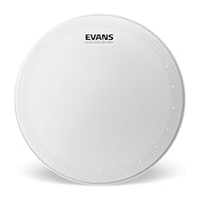 TWO PLIES OF FILM – The 12” Evans HD Dry coated snare drum head is made using two plies of film, a 5mil outer ply and a 7.5mil inner ply, that yields an aggressive rimshot and balanced response. VENT HOLES – The HD Dry features small precision-drille...