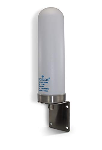 Proxicast High Gain 10 dBi Universal Wide-Band 3G/4G/LTE Omni-Directional Outdoor Pole/Wall Mount Antenna