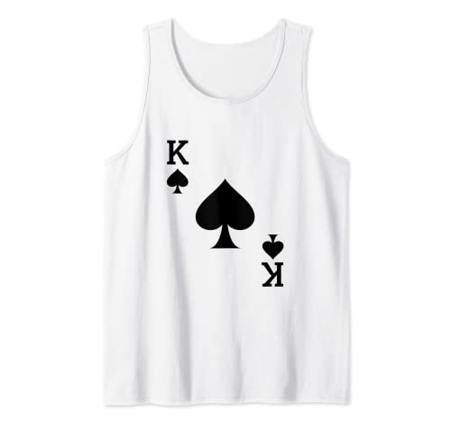 King of Spades Deck of Cards Halloween Costume Tank Top