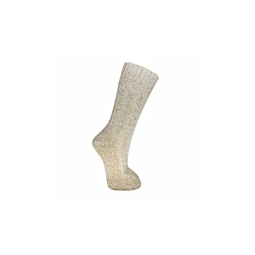 Ferretelix Calcetin de Lana merina artesanal talla 41-45 Lana de oveja, muy cálidos, calcetines artesanales de fabricación española