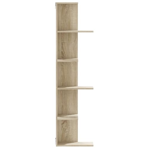 Étagère d'angle murale gain de place meuble rangement vertical 140cm - 7