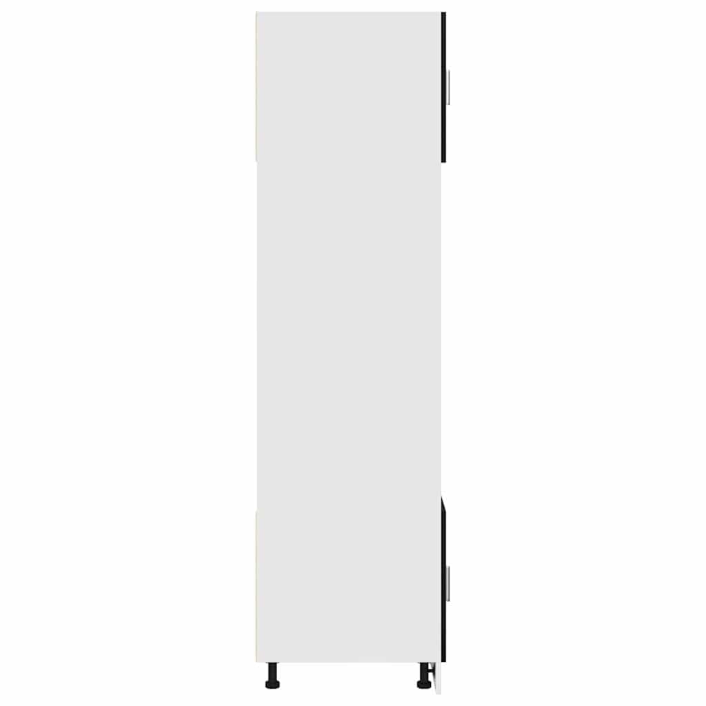 Mueble Colgante con Estante Roble Negro 60 x 57 x 207 cm