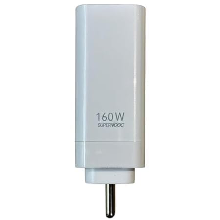 Image of Original 160W Super Vooc Fast Charging Adapter Compatible with Oneplus Fold,Pad,11 Pro,11,11R,10T,10 Pro,10R,9 Pro,9,9R,9Rt,8T,Nord 2T,Nord 2,Nord Ce 2 Lite,Nord Ce 2 Only Adapter,White